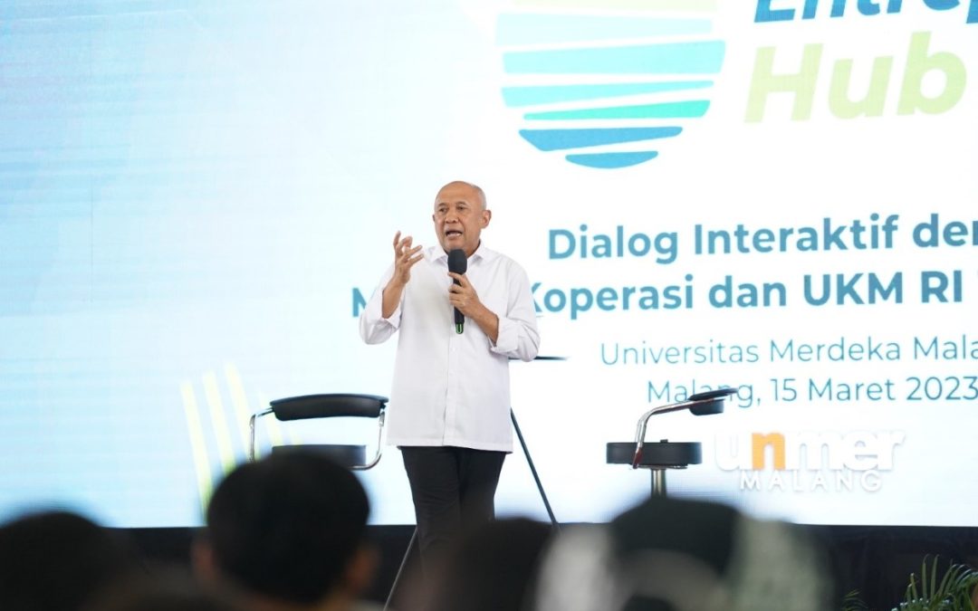 Entrepreneur Hub yang diselenggarakan oleh Universitas Merdeka Malang Bekerja Sama dengan Kementerian Koperasi dan UKM